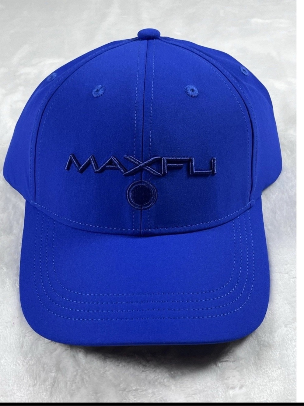 NWT MAXFLI Royal Blue Logo Tech Golf Cap Hat adjustable $24